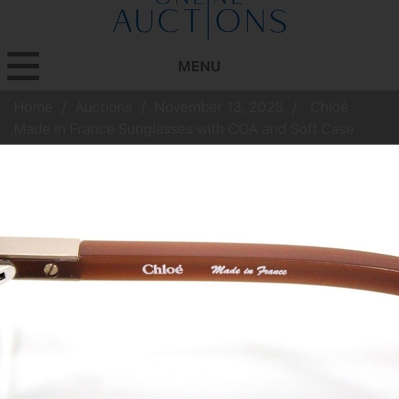 Chloe Brown and Gold Sunglasses main image 2